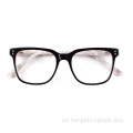 Famosas marcas personalizadas Marco de acetato óptico Gafas de moda Mujer